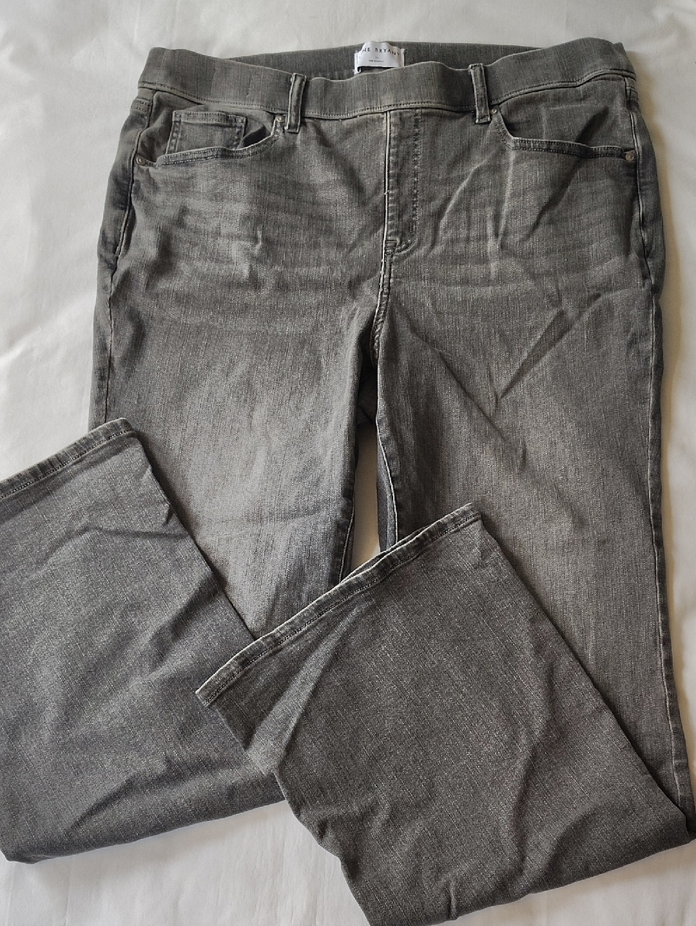Lane Bryant Gray Women's Boot Cut Tighter Tummy Stretch Jeans Size 16 EUC